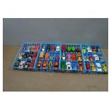 Hot Wheels Die Cast Cars in Storage Trays