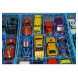 Hot Wheels Die Cast Cars in Storage Trays