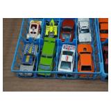 Hot Wheels Die Cast Cars in Storage Trays