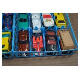 Hot Wheels Die Cast Cars in Storage Trays