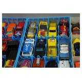 Matchbox Die Cast Cars in Storage Trays
