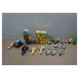 Assorted Vintage Tin Toys