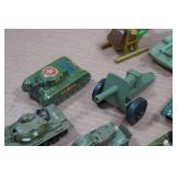 Vintage Army Vehicles and Toy Accessories