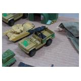 Vintage Army Vehicles and Toy Accessories