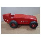 Wood Car with Rubber Tires