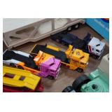 Assorted Toy Trucks and Trailers