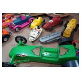 Assorted Plastic Toy Cars and Boats