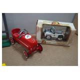 Assoted Kiddie Car Pedal Car Toys and Billboard