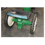 Vintage Cast Iron John Deere Pedal Tractor Ride-On Toy