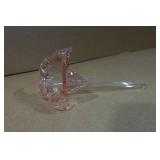 Vintage Pink Art Glass Flower