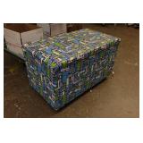 Abstract Ottoman with Storage