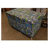 Abstract Ottoman with Storage