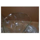 Assorted Clear Glassware - Pitcher, Wine Glasses, Flutes, Dishes