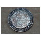 1981 Prince of Whales and Lady Diana Coin and Apollo 13 Token