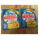 Topps 1989 Major League Baseball Bubble Gum Cards - 15 Cards + 1 Stick Gum (Lot of 2)