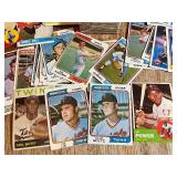 Topps Baseball Cards Lot - Approx 60 Cards - Vintage 1970s-80s Collection