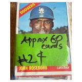 Topps Baseball Cards Lot - Approx 60 Cards - Vintage 1970s-80s Collection