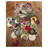 Pogs Lot - Assorted Vintage Milk Caps With Cartoon Artwork