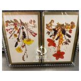 Hoyle Plastic Coated Playing Cards - Botanical Flower Illustrations (Lot of 10)