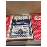 PGC Hoyle Professional Gambling Cards - 3 Deck Lot (Viejas Red x2, Riviera Las Vegas) - Poker Size