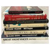 Vintage Transportation Reference Books Collection - Sailing Ships, Trucks, Steam Trains, Cars