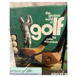 Golf Books Collection (5) - The Glorious World of Golf; The Courses of the PGA Tour; History of Golf