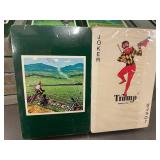 Playing Card Deck Lot - 25 Decks: 24 Green Scenic Tuck Boxes + 1 Joker White Box