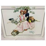 Romantic Victorian Couple Wall Plaques - Printed Tile Artwork lot of 15