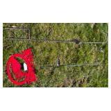 Two Shepherd Plant Hooks & Outdoor Sign