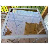 Patio Table with Glass Top