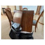 Dinner Table with 4 Chairs & 2 Extensions