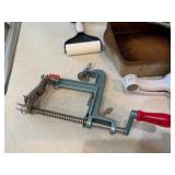 Pampered Chef Items--Apple Slicer, Pans, Grease Mop, and Grinder