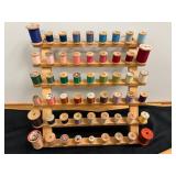 Wall Quilt Racks & Wooden Spool Holder
