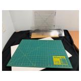 Olfa Cutting Mat, Elna Turntable, & Ruler Stand
