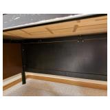 Solid Built Executive Desk With Wing