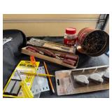 Collection of Misc. Tools Including Ax, Screwdriver Set, Nails, Etc.