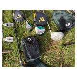 Golf Clubs in A Golf Bag, Ice Bucket, Etc.