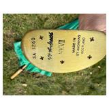 Wooden St Andrew Club From Scotland & Large Umbrella