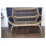 Vintage Rattan Egg Chair with Cushion