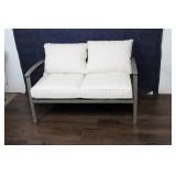 Brand New - Weathered Teak Patio Loveseat - Threshold