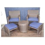 BRAND NEW - Threshold Halsted 5pc Wicker Patio Seating Set