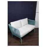 Fisher Patio Loveseat - Blue-Green