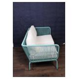 Fisher Patio Loveseat - Blue-Green