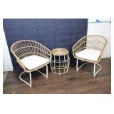 Brand New - Opalhouse Southport 3pc Wicker Motion Patio Chat Set.