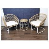Brand New - Opalhouse Southport 3pc Wicker Motion Patio Chat Set.