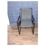 Stylish and Durable Metal Bistro Set for Outdoor Dining, Cushions Included, Black