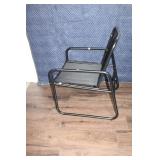 Stylish and Durable Metal Bistro Set for Outdoor Dining, Cushions Included, Black