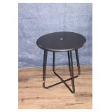 Stylish and Durable Metal Bistro Set for Outdoor Dining, Cushions Included, Black