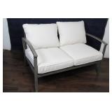 Brand New - Weathered Teak Patio Loveseat - Threshold