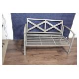 Brand New - Weathered Teak Patio Loveseat - Threshold